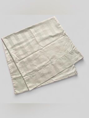 Charter Club Supima Cotton King Pillowcase Dobby Stripe White